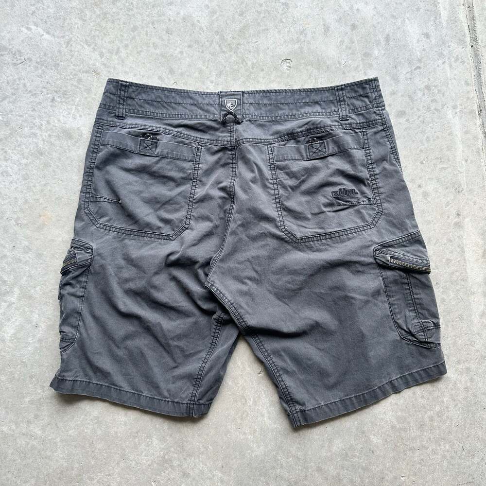 KÜHL Vintage Patina Dye Cargo Shorts Gray Size 36